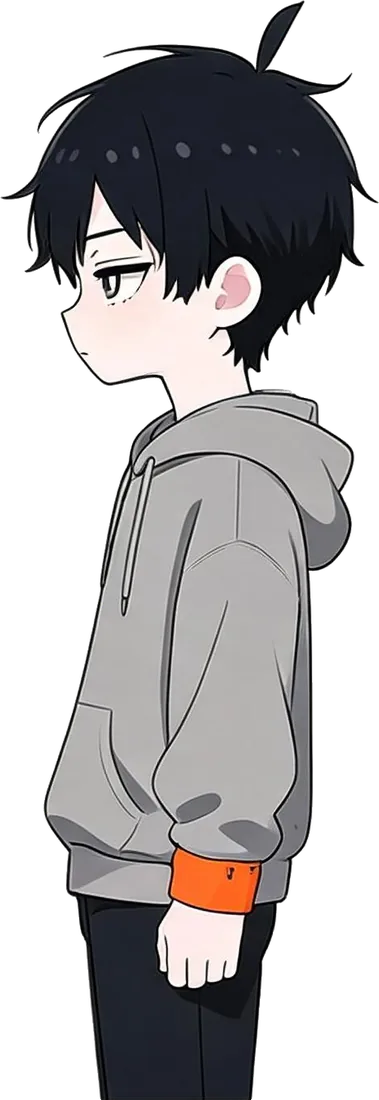 동생 옆모습 / Little Bro side view